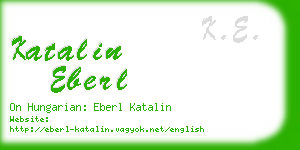 katalin eberl business card